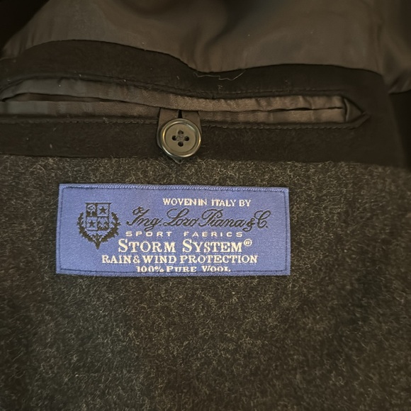 John W Nordstrom Black Men’s Italian Wool Coat 40S. Like New! - Picture 5 of 9